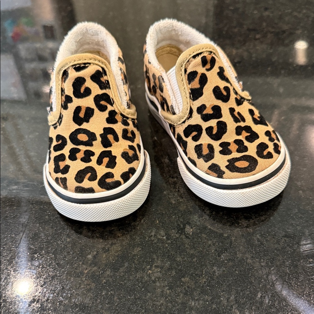 Leopard Print Slip-On Vans